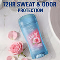 Secret Fresh Antiperspirant Deodorant for Women, 72Hr Breathable Sweat & Odor Protection, Instant Freshness & Gentle, PH Balancing Minerals, Clear