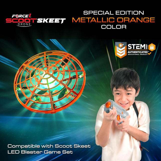Force1 Scoot Skeet Mini Drone Electronic Shooting Game for Kids (Drone Only)- Ha