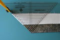 Strip Tube Ruler™ - 9.5" X 9.5" X 13.25" Top-Selling Quilting Tool for Perfect Half Square Triangles