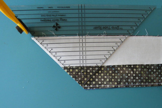 Strip Tube Ruler™ - 9.5" x 9.5" x 13.25" Top-Selling Quilting Tool for Perfect Half Square Triangles