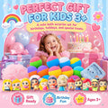 Bath Bombs for Kids: 12 Pcs Princess Bath Bombs with Toys Inside, Kids Bath Bomb Rich in Natural Essential Oils, Organic Bath Bomb Gift Set for