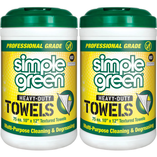 Simple Green Professional Grade Heavy-Duty Cleaning and Degreasing Towels, All-P