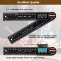 Digital Angle Finder Protractor, Angle Finder Ruler with 7Inch/200Mm, Angle Measuring Tool for Woodworking/Carpenter/Construction/Diy