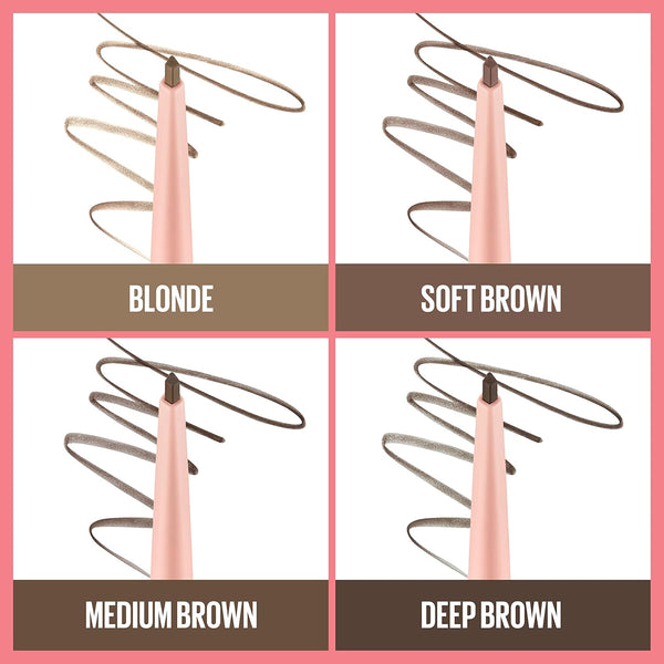 Maybelline Total Temptation Eyebrow Definer Pencil, Blonde, 1 Count 300 BLONDE 1 Count (Pack of 1)