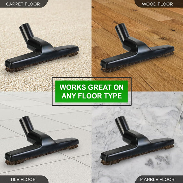 Selgo Universal 1 ¼ Inch (32mm) Black Vacuum Cleaner Floor Brush 10" Wide 1 Brush Only