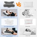 Elviros CPAP Pillow HSA/FSA for Side Back and Stomach Sleepers | Adjustable Firmness & 4 Heights, Ergonomic Memory Foam Cervical Neck Pillow for