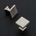 Home Expert 5 Pack Cabinet Knobs Kitchen Cabinet Knobs Silver Knobs for Dresser Drawers Brushed Kitchen Hardware for Cabinets Square Drawer Pulls