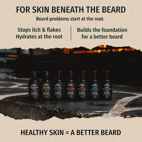 Live Bearded® Beard Oil, 1880, Bourbon, Bitters, Citrus, 1 fl oz 1880 - Bourbon, Bitters, Citrus