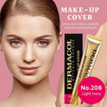 Dermacol - Full Coverage Matte Foundation with SPF 30, Waterproof Foundation for Oily Skin, Acne, & Under Eye Bags, Long-Lasting Makeup, 30g -