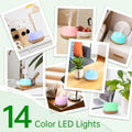 ASAKUKI Essential Oil Diffuser, Ultrasonic Aromatherapy Oil Humidifier with 7 Colors Lights 2 Mist Mode for Home