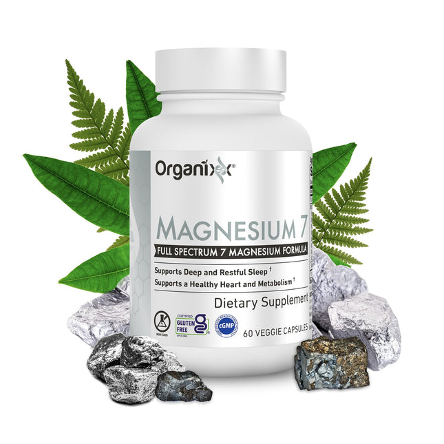 Organixx Magnesium Glycinate Supplement for Support Sleep, Muscle & Heart Health