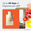 Glade PlugIns Refills Air Freshener Starter Kit, Hawaiian Breeze, Scented and Essential Oils for Home and Bathroom, 0.67 Fl Oz, 1 Warmer + 1