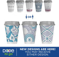 Dixie to Go Medium Paper Coffee Cups with Lids, 12 Oz, 14 Count, Disposable Cups for On-The-Go Hot Beverages