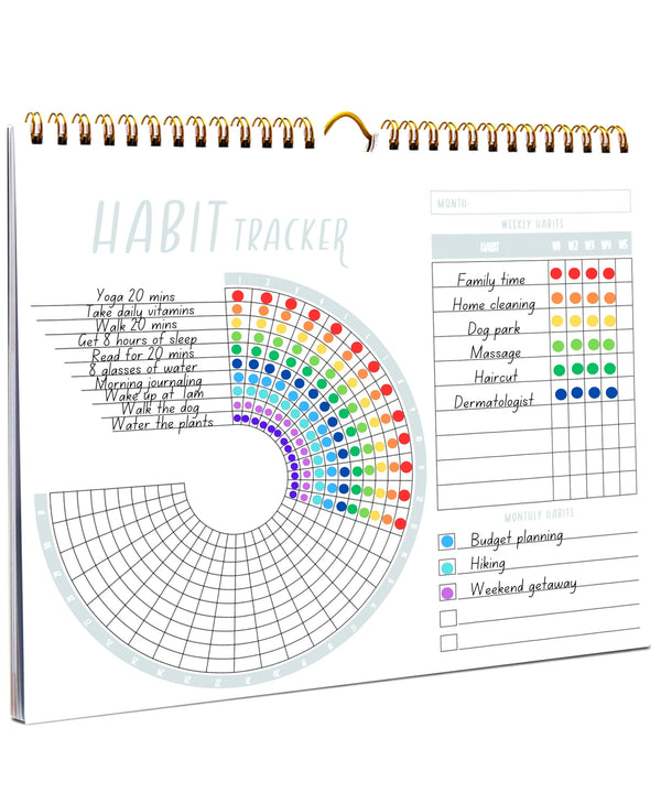 Lamare Habit Tracker Calendar Ã¢ÂÂ Premium Daily Habit Tracker Journal and Goal Board, Workout Motivation & Productivity Tool