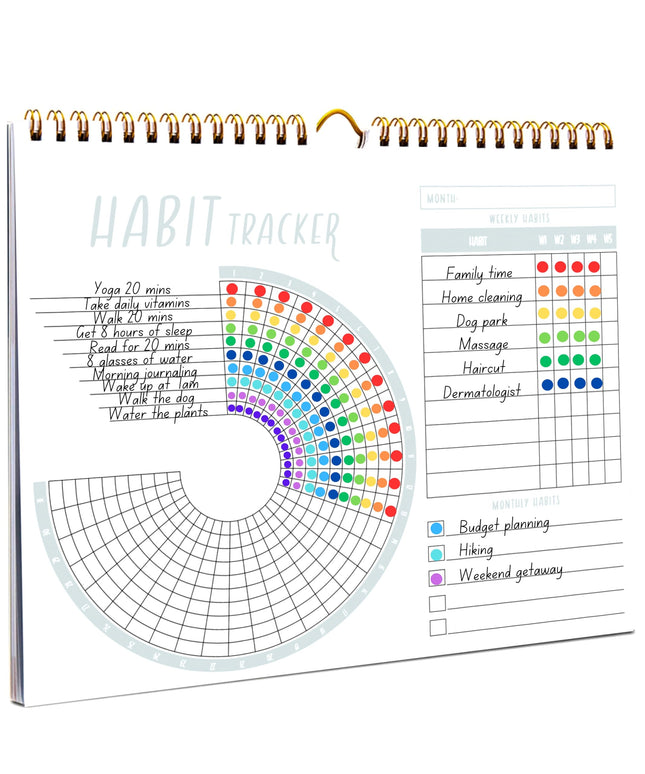 Lamare Habit Tracker Calendar Ã¢ÂÂ Premium Daily Habit Tracker Journal and Goa