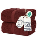 Chakir Turkish Linens, 100% Cotton Premium Quality Turkish Bath Sheets (35''x70'' Large Bath Sheet Towels - Cranberry) Cranberry 35''x70'' Large