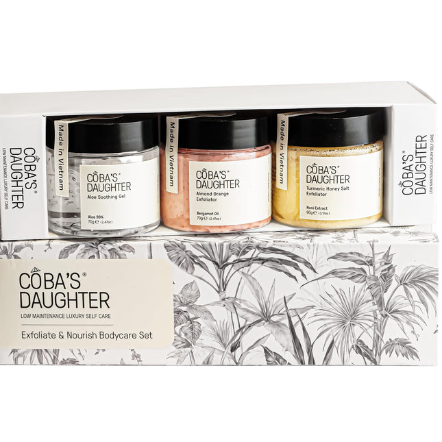 COBA'S DAUGHTER 3-Piece Body Care Gift Set | Women'S Gift Set| Honey Turmeric Sc