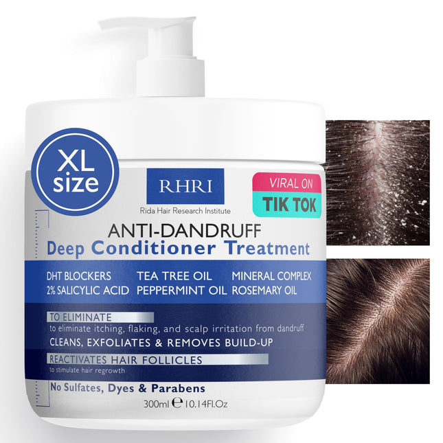 Anti Dandruff Shampoo for Men & Women | Extra Strength Medicated Shampoo with 2% Salicylic Acid and Tea Tree Oil for Itc