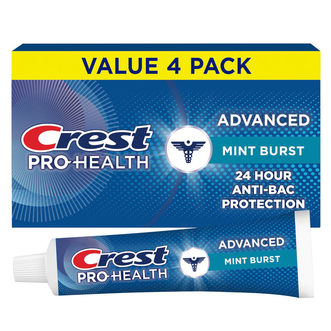 Crest Pro-Health Advanced Antibacterial Protection Toothpaste - Pack of 4, 5 Oz 
