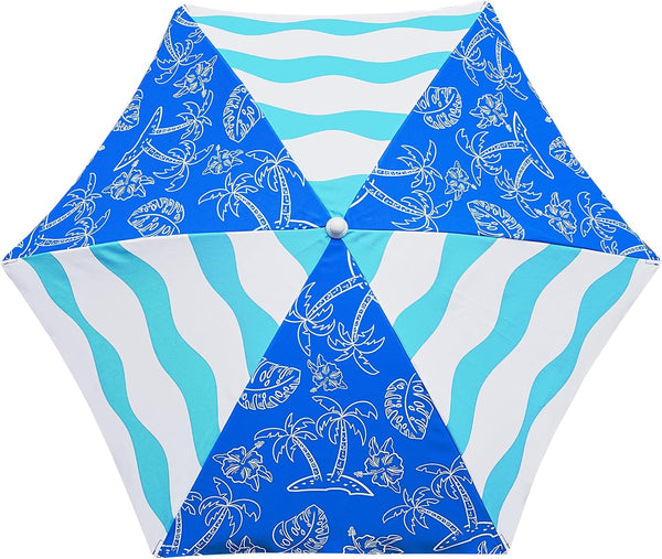 AMMSUN 5ft Kids Beach Umbrella for Picnic, Water Table, Sand Box Sun Shade | Durable Children Seaside Umbrella, UV protection, Ideal for sand
