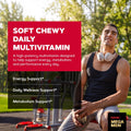 GNC GNC Mega Men Soft Chew Multivitamin for Men | Energy & Metabolism Support | Gluten Free | Mixed Fruit | 60 Count