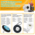 Dryer Repair Kit Fit for Samsung DV42H5000EW/A3 DV45H7000EW/A2 DV42H5200EP/A3 DV40J3000EW/A2, Includes DC97-16782A Samsung Dryer Roller,