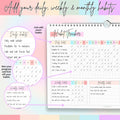 Habit Tracker Calendar â Daily, Weekly & Monthly Habit & Goal Tracker, Wire-Bound Planner with Colorful Design, Premium 250Gsm Paper | A5 Rainbow