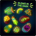 Dan&Darci Kids Rock Painting Kit - Glow in the Dark - Arts & Crafts Gifts for Boys and Girls Ages 6-12 - Craft Activities Kits - Creative Art Toys