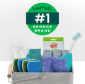 Scotch-Brite Odor Resist Heavy Duty Scrub Sponge, Dishwasher-Safe Kitchen Sponges for Serious Scrubbing, Multipurpose Dish Sponge for Stuck-On