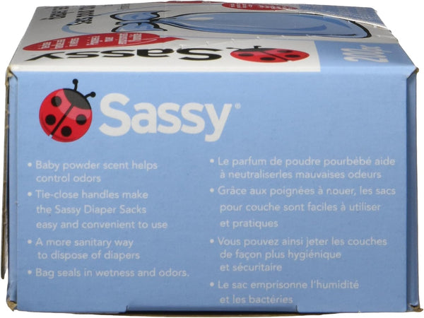Sassy Baby Disposable Diaper Sacks, 200 Count, Packaging may vary 200 Count (Pack of 1)