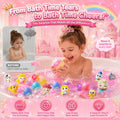 Bath Bombs for Kids: 12 Pcs Princess Bath Bombs with Toys Inside, Kids Bath Bomb Rich in Natural Essential Oils, Organic Bath Bomb Gift Set for