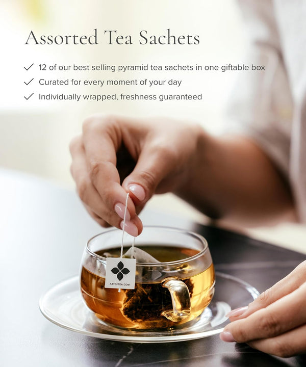 Art of Tea Assorted Tea Sampler 12 Count 12 Count Assorted Sampler