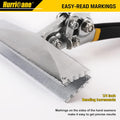 HURRICANE Sheet Metal Hand Seamer, 6 Inch Straight Jaw Sheet Bender Tools for Flattening Metal, Bending Pliers with Double Dipped Cushion Handle,