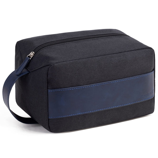 Vorspack Water Resistant Travel Toiletry Bag for Men - Black&Blue Black&Blue Medium