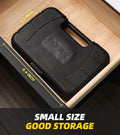 DOWELL Small Homeowner Tool Set 9 Pieces General Household Small Hand Tool Kit with Plastic Tool Box Storage Case HYT8
