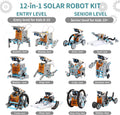 Lucky Doug Solar Power Robot Building Kits Toys for Boys Girls Ages 8-13, STEM Kit Gifts for Kids 8 9 10 11 12 13 Years, DIY Educational Science