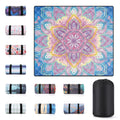 Picnic Blankets 60X80 Beachy Blanket Excersize Yogamat with Bag Womens Mens Travel Kit Camping Needs RV Decorations Long Car Road Trips Organizers