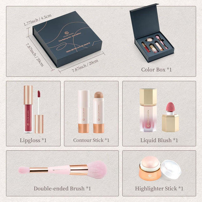 Color Nymph Face Makeup Kit, Make up Set for Teen Girls | Vegan & Cruelty Free |