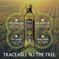 Mina Moroccan Olive Oil Extra Virgin 33.8 Fl Oz, Polyphenol Rich, Third Party Tested, Clinically Proven, Single Origin Extra Virgin Olive Oil,