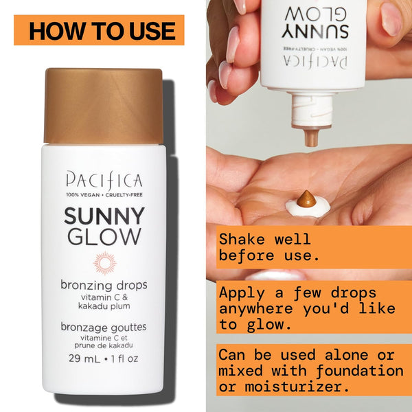 Pacifica, Drops Sunny Glow Bronzing Bronzer 1 Ounce (Pack of 1)