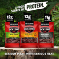 Jack Link's Bold Beef Jerky Variety Pack - Sweet & Hot, Jalapeño & Peppered - (15 Pack) 1.25 oz Bags - Ready to Eat Real Meat Protein Snacks -