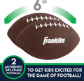 Franklin Sports Kids Football Target Toss Game - Inflatable Throwing Target Toy with Soft Mini Footballs - Fun Kids Sports Game