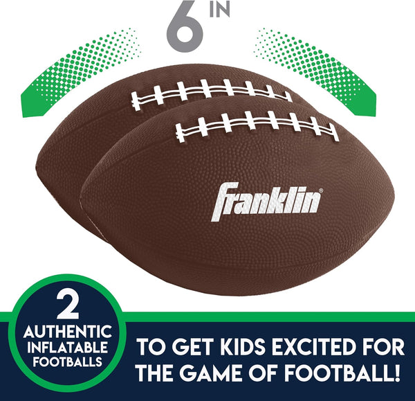 Franklin Sports Kids Football Target Toss Game - Inflatable Throwing Target Toy with Soft Mini Footballs - Fun Kids Sports Game