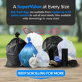 Reli. 55-60 Gallon Trash Bags Heavy Duty | 150 Count | 50-60 Gallon | Large Black Garbage Bags | Made in USA