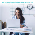Clear C Eyelid Wipes Pre-Moistened for Dry Eyes â Rinse Free Eye Lid Cleaning Wipes â Individually Wrapped Travel Eye Wipes, 1 Box of 30