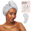 Kitsch Microfiber Hair Towel Wrap for Women - Microfiber Towel, Super Absorbent, Quick Dry, Anti-Frizz - for Long and Short Hairs, Turbans for