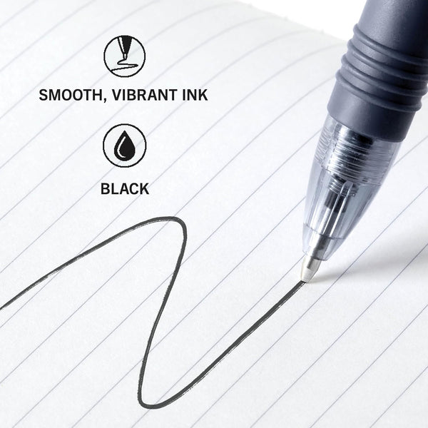 Zebra Pen Z-Grip Retractable Ballpoint Pen, Black Ink, 1.0mm, 18-Pack Black F 1 Count (Pack of 18)