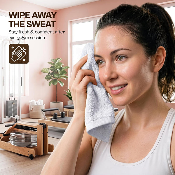 Utopia Towels 24 Pack Washcloths, 12x12 in, 100% Cotton, White White 24