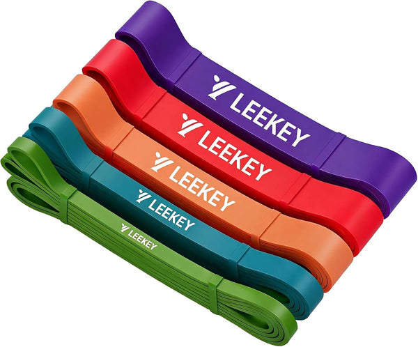 LEEKEY Resistance Bands, Exercise Bands with Handles,Pull up Assist Bands - Band Set with Door Anchor - Bands for Working Out,Band for Men and