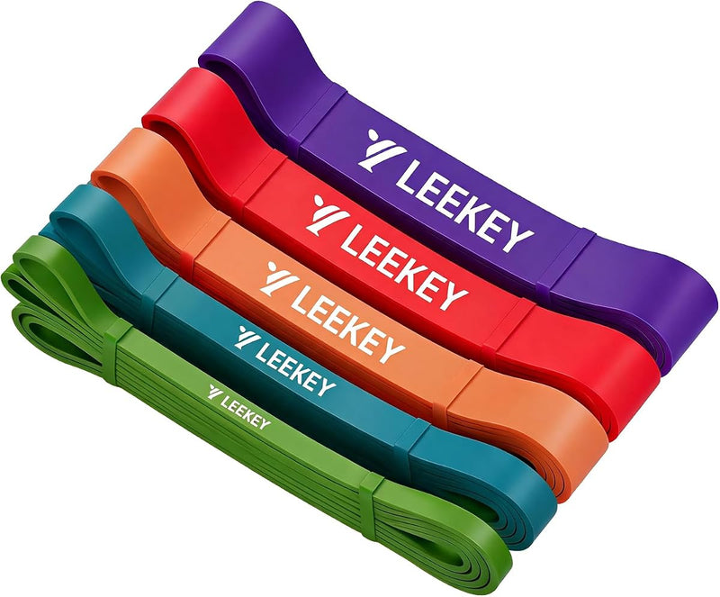 LEEKEY Resistance Bands, Exercise Bands with Handles,Pull up Assist Bands - Band Set with Door Anchor - Bands for Working Out,Band for Men and